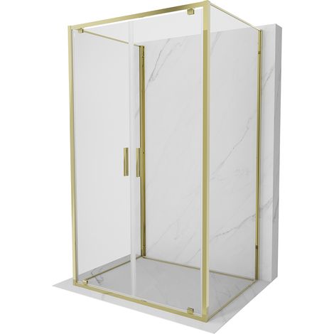 Mexen Exo-BR Duo 3S duschkabine 3-seitig schwenkbar 100 x 85 cm, transparent, gold - 8182-100-085-50-00-3S (1/5)
