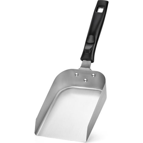 Spatule pour Barbecue en Inox, 16 x 12.5 cm, Pelle à Frite, Pelle de Cuisine (1/5)