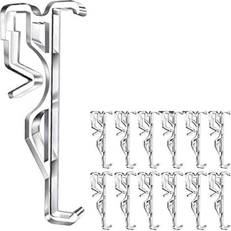 Clips de cantonnière, clips de cantonnière en plastique transparent pour stores, clips de store invisibles pour stores horizontaux (1/5)