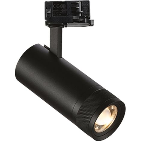 Faretto A Binario Eos 1 Luce Led Integrato Nero 15W 3000K Ip20