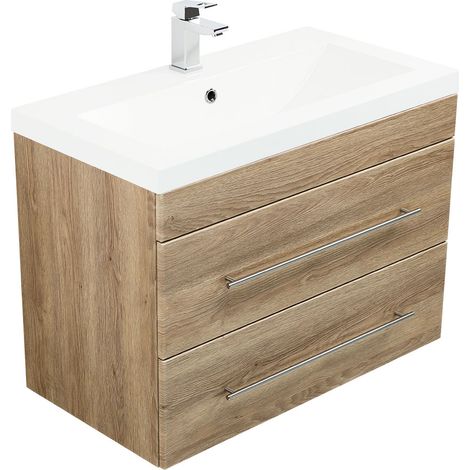 Badmöbel Infinity 850 SoftClose eiche hell (1/5)