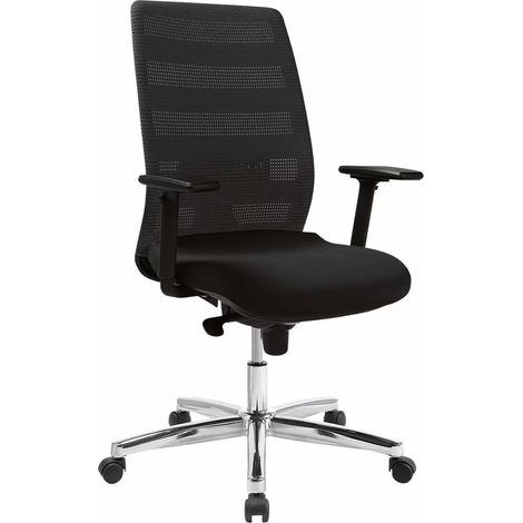 Chaise de bureau TOPSTAR Air Point II noire avec accoudoirs inclus