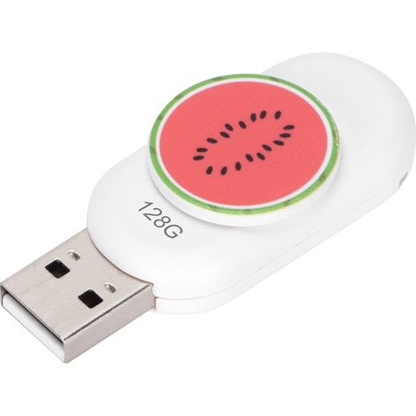 Clé USB innovante en forme de pastèque, portable, durable, stable, résistante à l'humidité, échange à chaud, Plug & Play, mémoire de 128 Go (1/5)