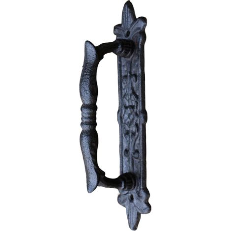 Poignée de porte de grange, boutons porte antiques en fonte rétro robustes style européen pour portails, garages et hangars, et décoratifs