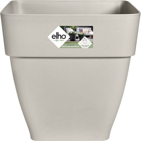 Maceta Vibia Campana Cuadrada 37cm Blanco Seda - Elho
