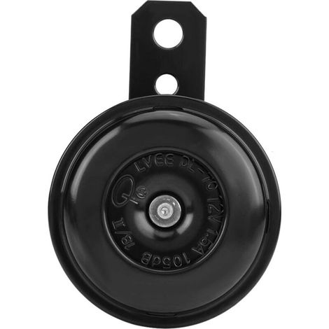 Klaxon moto Avertisseur Motocycle Universel Horn,12V 1,5A, 105db Etanche Rond Avertisseur Klaxon pour Scooters, Motos, Tricycles, Pocketbikes-DELKEVIC (1/5)