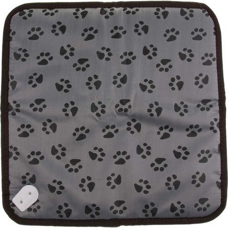 Tappetino riscaldante elettrico per animali domestici con filo d'acciaio anti-morso, impermeabile, regolabile, materassino caldo per animali, grigio, 5070 cm - Cuscino riscaldante - Cuscino riscaldant (1/2)