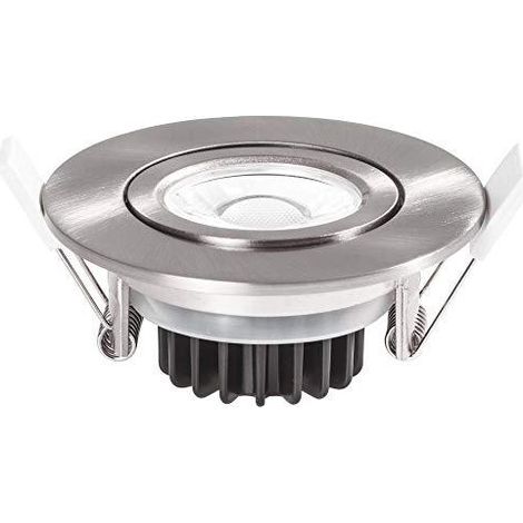 ledxon EDOS foco empotrable níquel cepillado 11.20 cm ancho