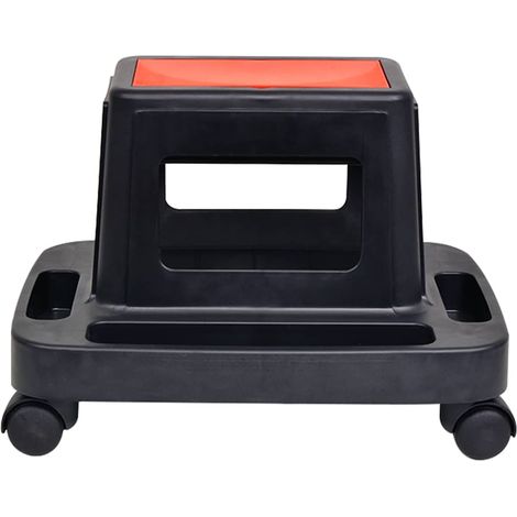 vidaXL Taburete para mecánicos giratorio con almacenamiento 150 kg (1/2)