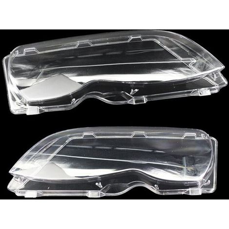 Adecuado para un par de cubiertas/lentes transparentes para faros delanteros reemplazo lentes faros delanteros BMW Serie 3 E46 4 puertas 02-05 (1/5)