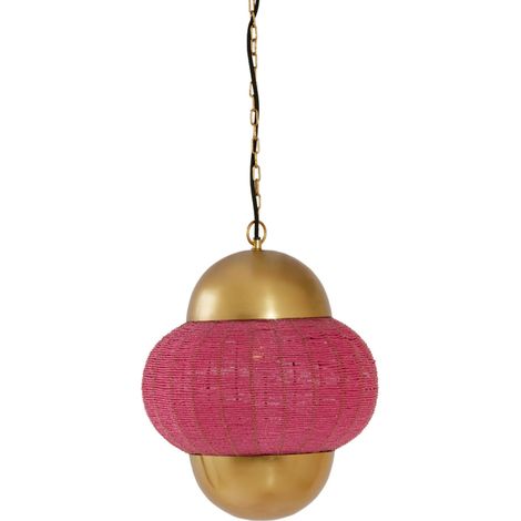Light & Living - hängeleuchte - Cetara - rosa - metall - E27 -