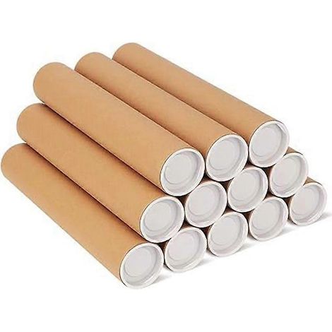 Set mit 12 Versandhülsen mit Deckeln für Posterverpackungen (1/5)