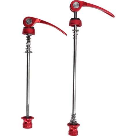 Attache rapide de vélo en alliage haute résistance, levier robuste, installation facile, anti-corrosion, longue durée, pour roues avant et arrière (1/5)