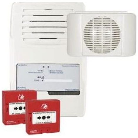 Kaufel – Pack alarmes incendie type 4 – Alimentation électrique 230V – Pose murale – Détecteur optique de fumée – Norme EN 14604