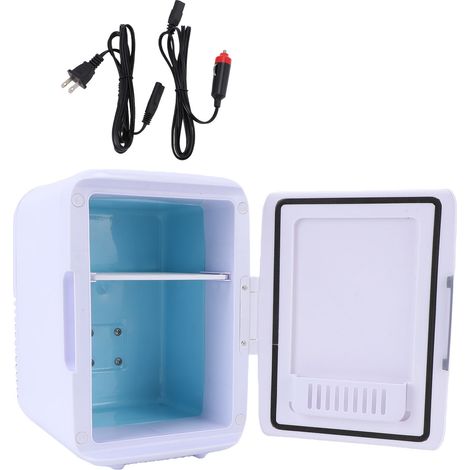 Mini réfrigérateur électrique portable 4l voiture, refroidisseur réchauffeur étagère amovible camping (1/5)