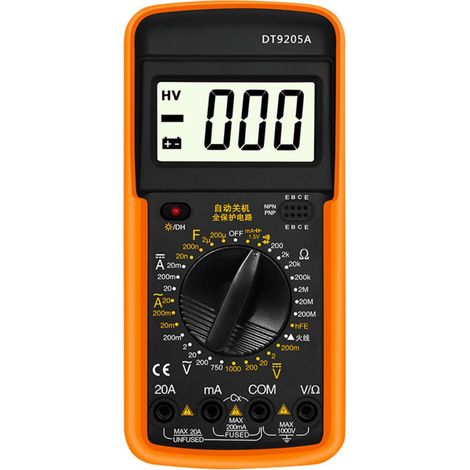 DT9502A Intelligentes Digitalmultimeter für AC/DC-Tests mit Hintergrundbeleuchtung
