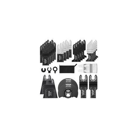 Lames de Scie Oscillante 30PCS Lames Outil Multifonction Universelles Degagement Rapide 8 Types Lames Outils Oscillants pour Bois Metal Plastique pour Dewalt Milwaukee Hitachi Chicago Craftsman (1/5)