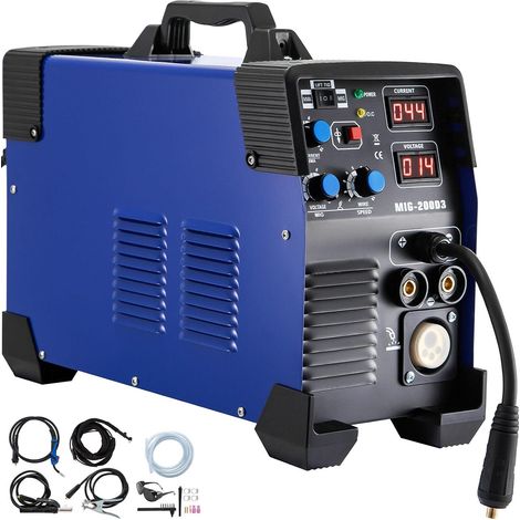 Soudeuse à onduleur combiné MIG MMA TIG 3 en 1 270A/250A/200A/160A Machine à souder for la réparation de l'acier et du Fer en Aluminium (Color : MIG 200A, Size : Type) (1/5)