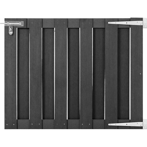 vidaXL Portillon WPC 100x80 cm Gris (1/5)