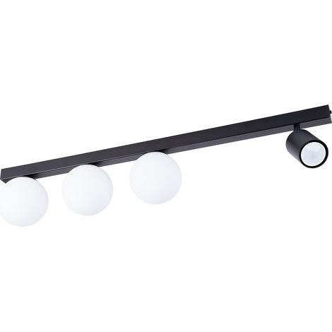 Plafoniera moderna Tavira nera 80cm 4 luci G9+GU10 Sigma (1/2)