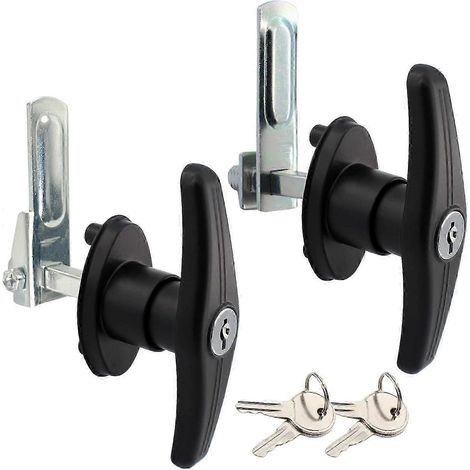 Filiyano-[RM] Verrou à poignée en T compatible avec les couvre-bennes, les plateaux de camions, les coques de camping, verrouillable, compatible avec (1/5)