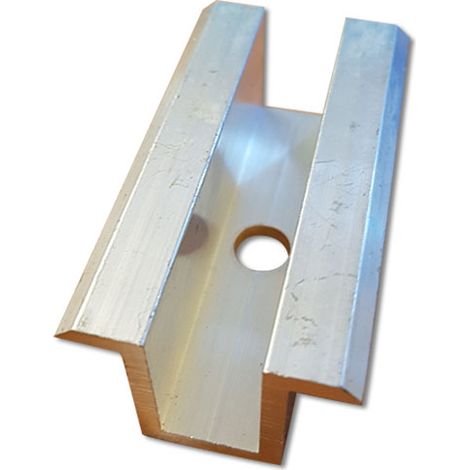 Morsetto ad omega en aluminium 70 mm – Fixation pour panneaux solaires – Résistant aux intempéries – Pour installations en extérieur – Energy Duegi (1/4)