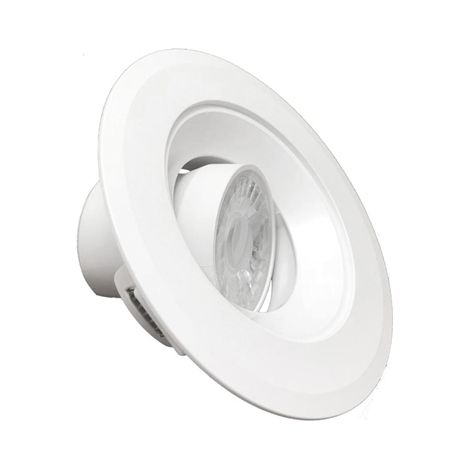 Portafaretto faro Faretto LED Luce Naturale 4200k COB 8w orientabile rotondo foro incasso 65-1115mm (1/5)