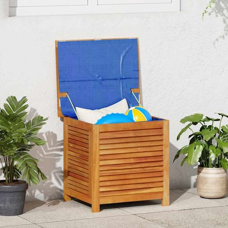 Gartenbox mit Lüftungsschlitzen 60x50x56 cm Massivholz Akazie