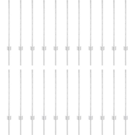 Poteaux de clôture 22 pcs en U Argent 120 cm Acier CFW7811490 (1/5)