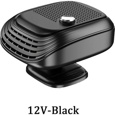 Chauffage de voiture (noir 12 V) 150 W, vitesse de ventilation réglable, désembuage électrique du pare-brise (1/5)