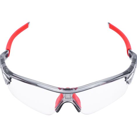 Lunettes de cyclisme, lunettes de soleil pour vélo, protection anti-poussière et anti-UV, grises et rouges