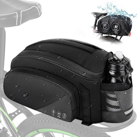 Fahrradtasche 12L wasserdicht mit Schultergurt und Flaschenhalter, reflektierend (1/5)