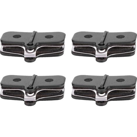 4 Paires de Plaquettes de Frein Vélo en Résine Semi-Métallique - Compatibles Freins à Disque - Kit de Remplacement (1/5)