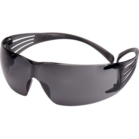 3M SECUREFIT 200 LUNETTES DE SÉCURITÉ MONTURE GRISE VERRE GRIS RÉSISTANT À LA CONDENSATION ET AUX RAYURES SF202AS/AF - 710011201
