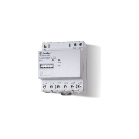 Compteur d'énergie triphasé - 65 A - 7E3684000010 - Finder (1/2)