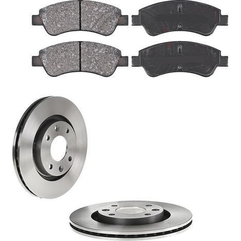 KIT FRENI ANTERIORI compatibile con OPEL CORSA F - DISCHI + PASTIGLIE OEM: P 61 066 , P 61 103 , P 61 086 / 17336 , 17338 /SOSTITUZIONE DIRETTA/BASSA POLVERE/SILENZIOSO