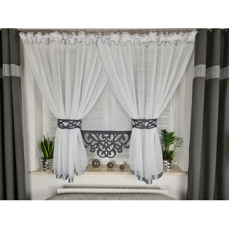 Tenda con pannello - grigia (1/4)