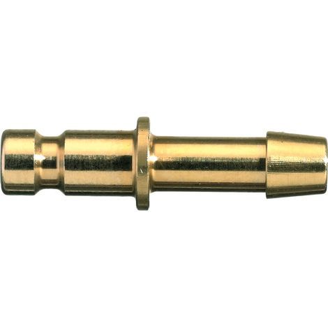 Raccord rapide pneumatique Legris, Tuyau cannelé vers Femelle, Mâle 9mm Profil rectus, Walther en Laiton nickelé ( Prix pour 1 )