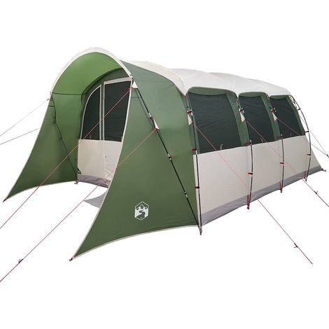 Tente familiale avec toit Vert et blanc 576 x 325 x 213 cm