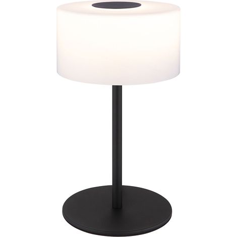 Tischleuchte Beistelllampe Nachttischleuchte LED Glas Alabasteroptik weiß CCT