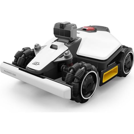 Mammotion LUBA Mini AWD LiDAR Robot Tondeuse Sans Fil Périphérique, LiDAR 3D+Vision, Cartographie Automatique, Jusqu’à 1500 m² , Pente Jusqu’à 80%, avec Module 4G