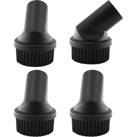 4 Pièces Brosses à Poussière 35 mm, Brosse Aspirateur Universelle, Brosses d'Aspirateur, Brosse Ronde Accessoire, Embout Aspirateur pour Aspirateur Universel Diamètre 35mm(Noir) (1/4)