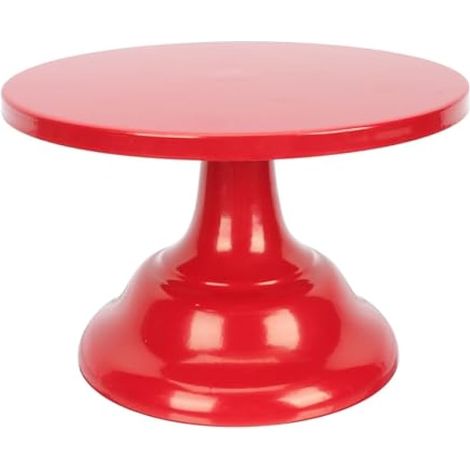 Présentoir à gâteaux en fer pour cupcakes et pâtisseries Rouge Petit support réutilisable facile à nettoyer pour mariages et célébrations (1/5)