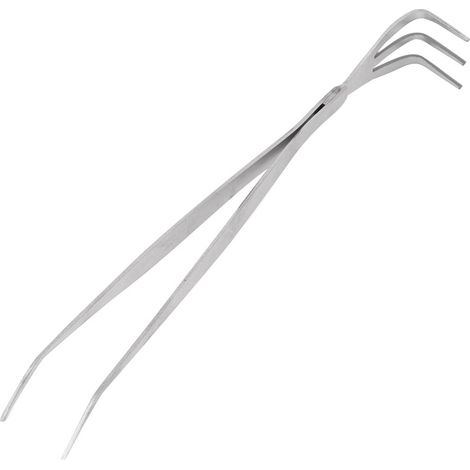 Outil de culture du sol 2 en 1 en acier inoxydable : râteau à racines, pince à bonsaï et poignée ergonomique. (1/5)