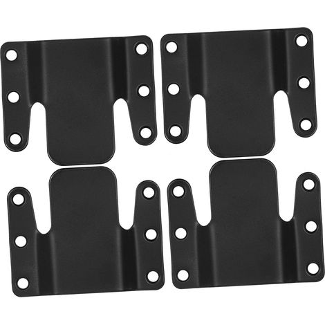 4 pièces connecteurs de canapé d'angle, attaches universelles pour sofa modulable, fixations faciles à poser pour canapés d'angle, supports solides pour meubles avec vis (1/5)