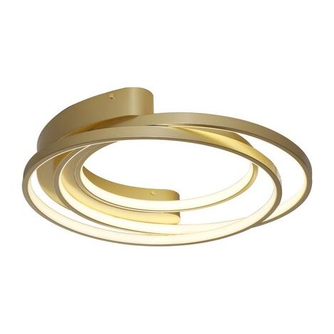 Plafonnier LED 50W doré moderne 3 anneaux IP20 Rabalux (1/4)