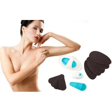 Gants vibrants pour l'épilation - Douceur et souplesse - 100 % naturels - Faciles et rapides - Unisexe (1/4)