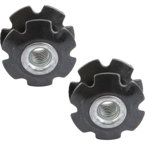 Jeu de direction 23,6 mm pour vélo de route/VTT, avec écrou étoile et pivot de fourche. (1/5)
