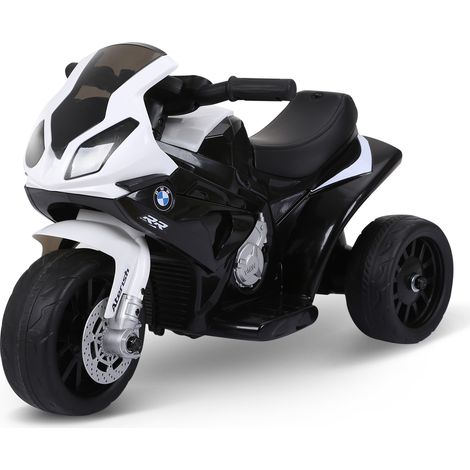 BMW S1000 RR Voiture électrique enfant 6V 2,5km/h 20kg effets lumineux sonores noir