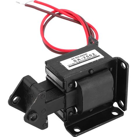 Wechselstrom-Zugmagnet-Elektromagnet für industrielle Automatisierung, 220 V AC, 14,7 N, 15 mm Hub, SA-2502 (1/5)